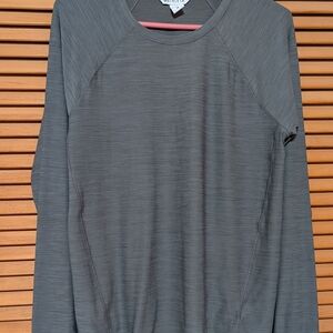 Athleta Charcoal Long Sleeve Top